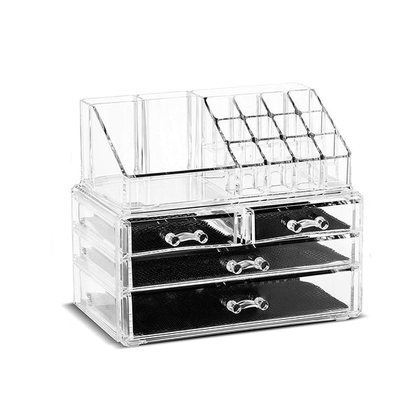 Makeup Organizer and Cosmetic Organizer Acrylic Storage Box Brush Hold –  kanmainc