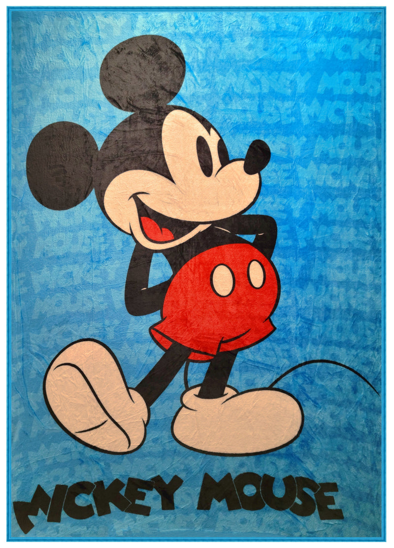 Kids and Toddler Throw Blanket Disney Mickey Mouse. Super Soft and Cozy. 60x80 inches