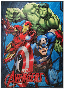 Kids and Toddler Throw Blanket Disney Marvel Avengers. Super Soft and Cozy. 60x80 inches
