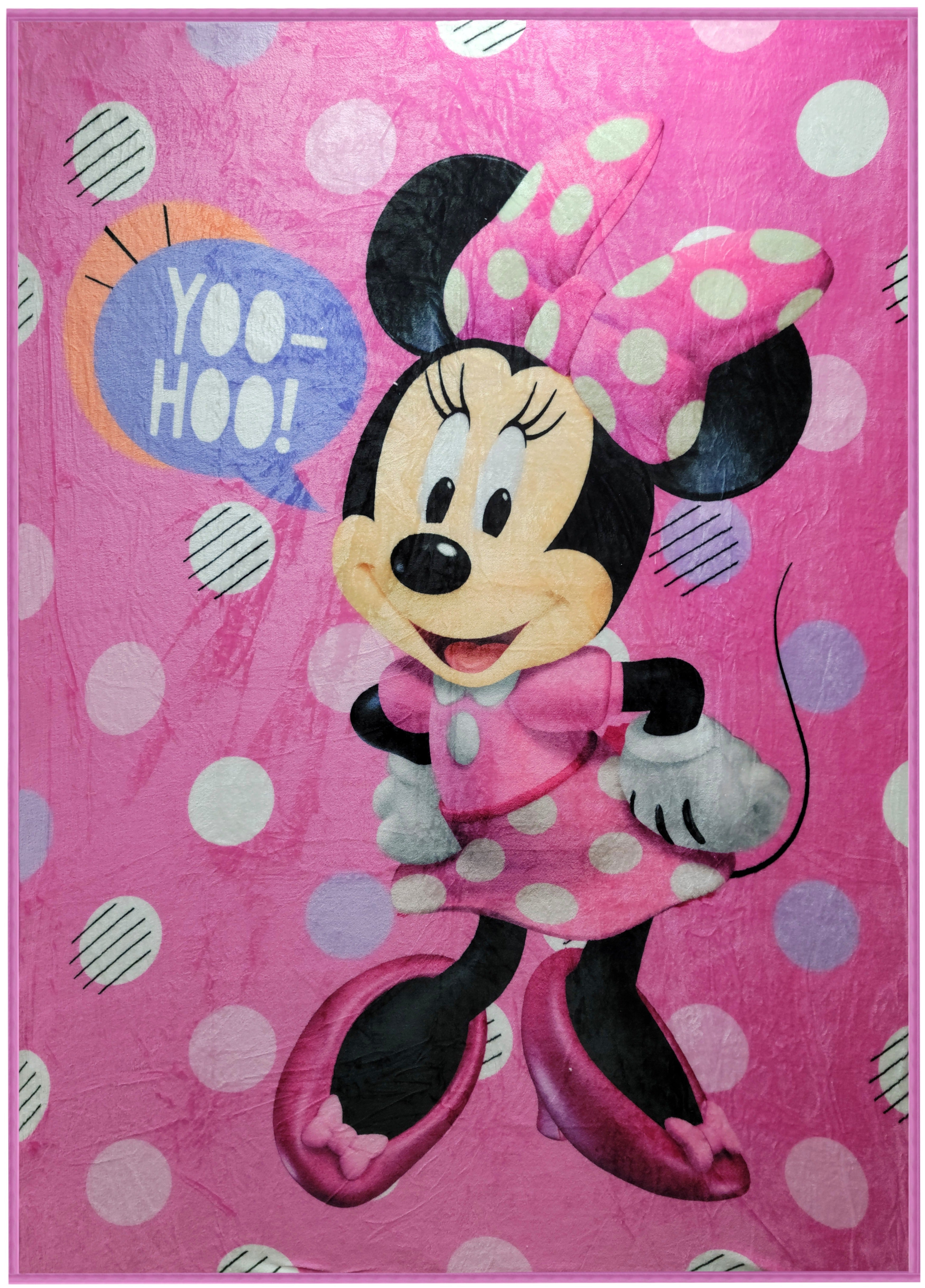 Kids and Toddler Throw Blanket Disney Minnie Mouse. Super Soft and Cozy. 60x80 inches
