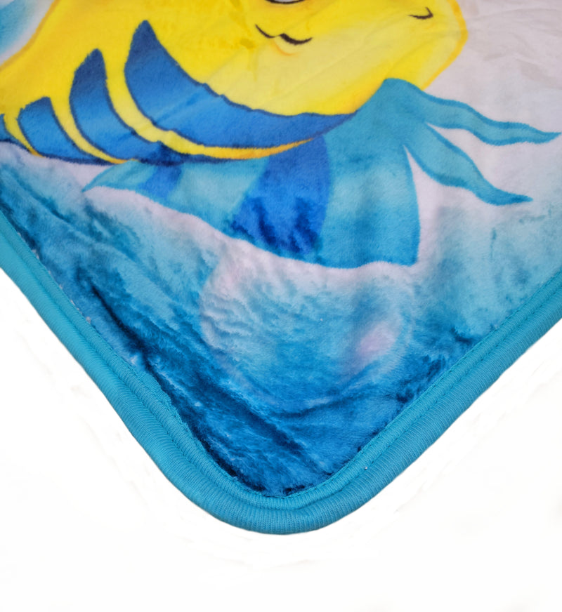 Kids and Toddler Throw Blanket Disney Princess Ariel. Super Soft and Cozy. 60x80 inches