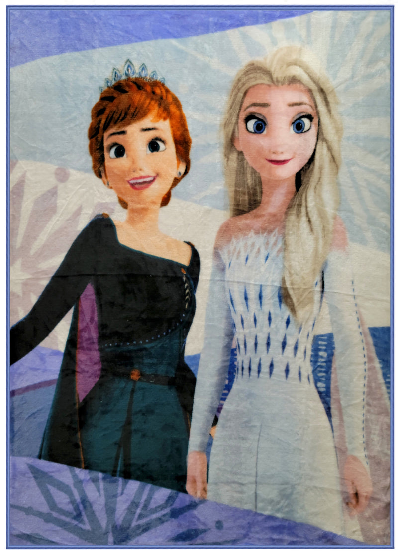 Kids and Toddler Throw Blanket Disney's Frozen Anna and Elsa. Super Soft and Cozy. 50x60 inches