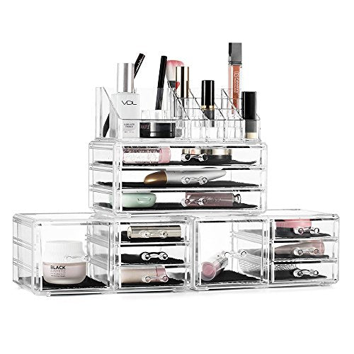 Jewelry Cosmetic Storage Acrylic Organizer - 4 Piece Set