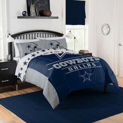 NFL Dallas Cowboys 3pc Comforter Set Super Soft, Breathable, Hypoallergenic, Fade Resistant - Queen Size with 2 Pillow Shams
